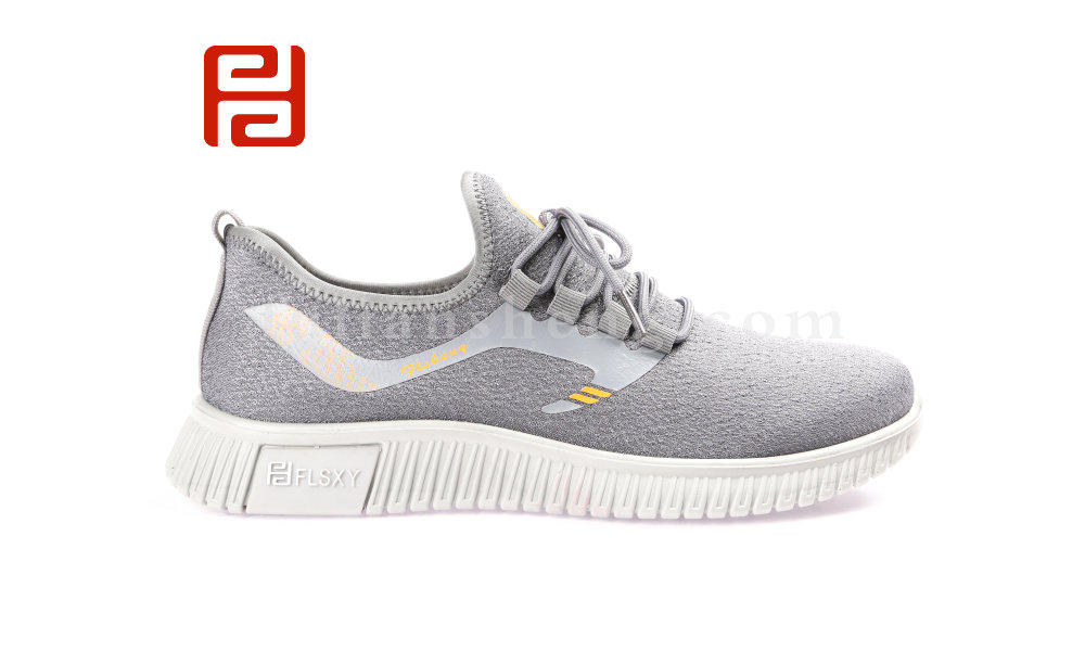 福連升春款男士輕便透氣運動鞋飛織休閑男鞋圖片