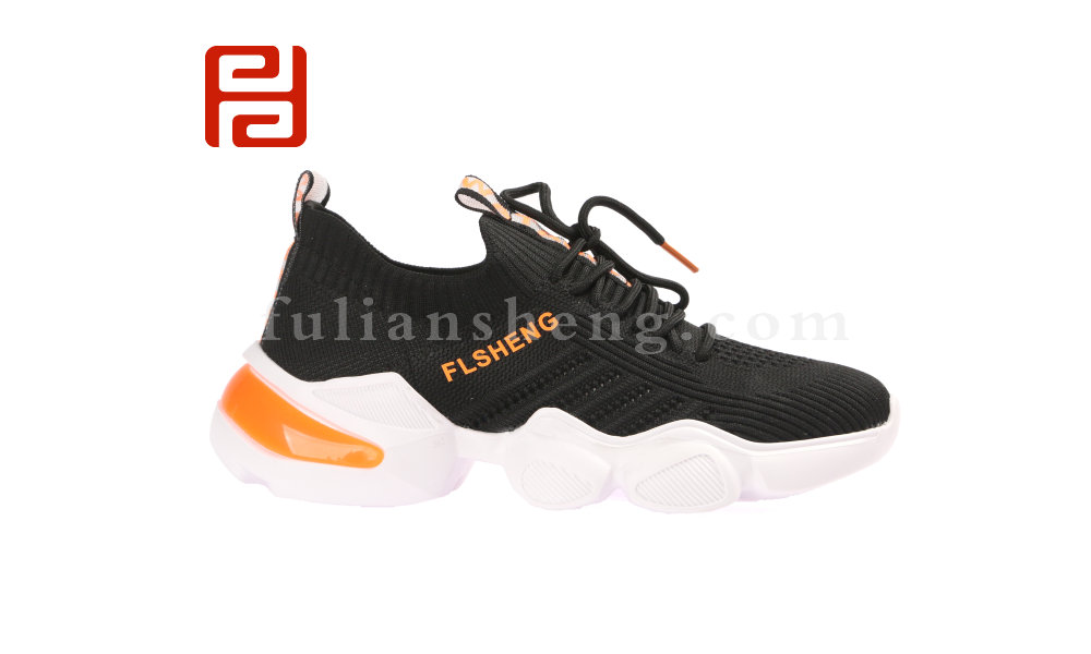 福連升時尚運動女鞋馬蹄跟老爹鞋女百搭透氣彈力襪子運動鞋圖片