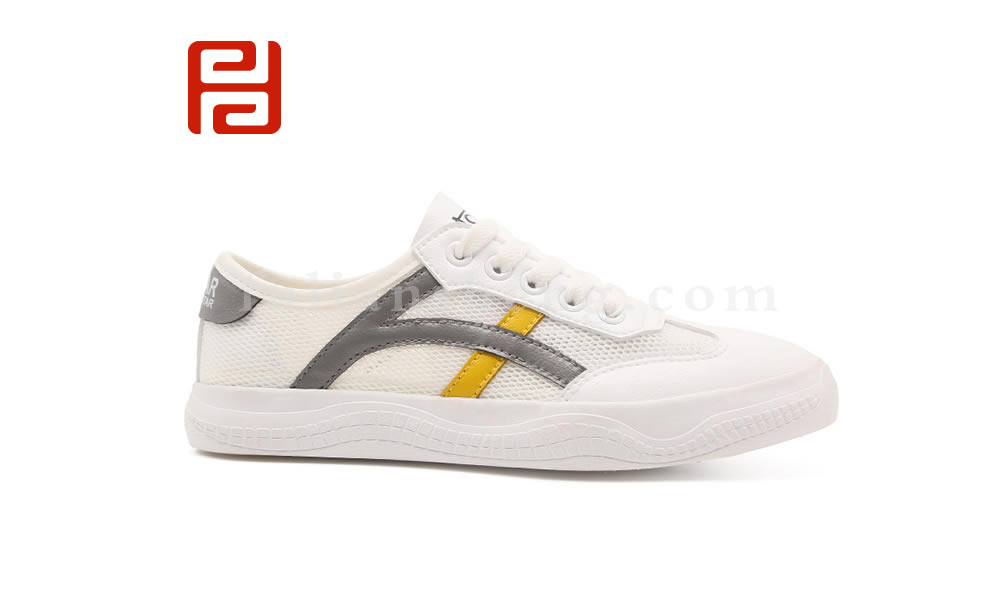 福連升夏季平底小白鞋 百搭休閑舒適透氣網面女鞋圖片