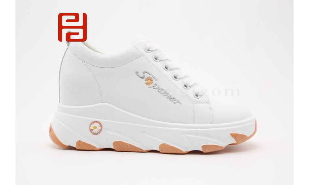 內增高休閑鞋女厚底網紅小白鞋百搭棉麻舒適女鞋圖片