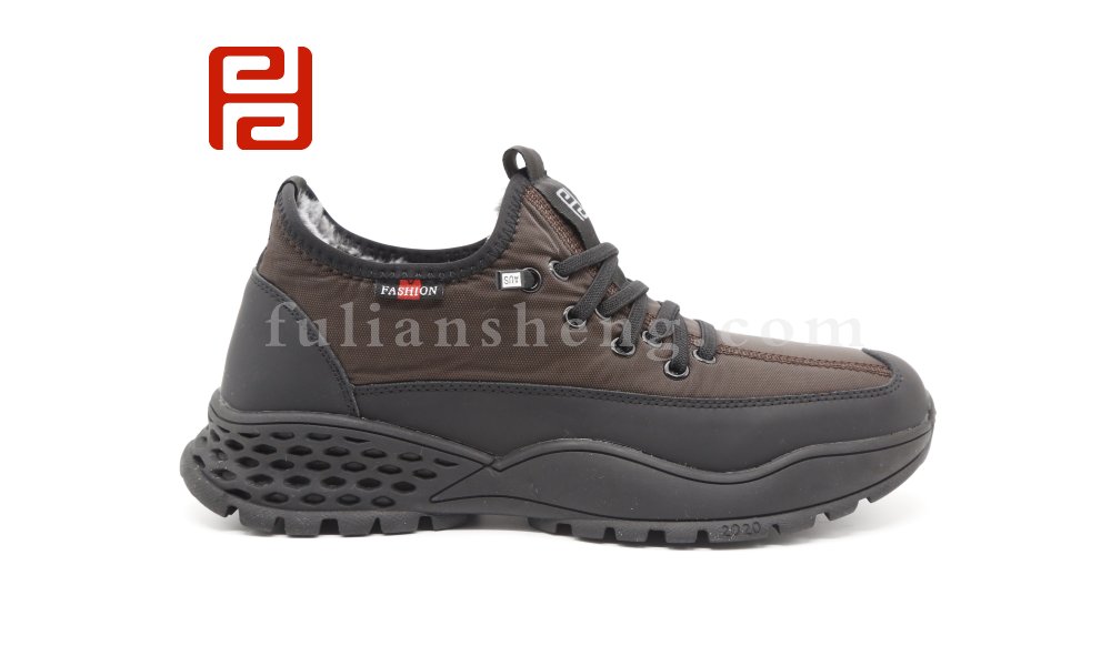 福連升2020冬季男鞋深口保暖舒適休閑鞋圖片