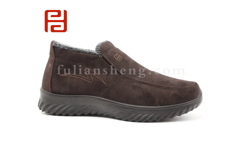 福連升老北京布鞋冬季男棉鞋舒適加絨保暖爸爸休閑鞋圖片