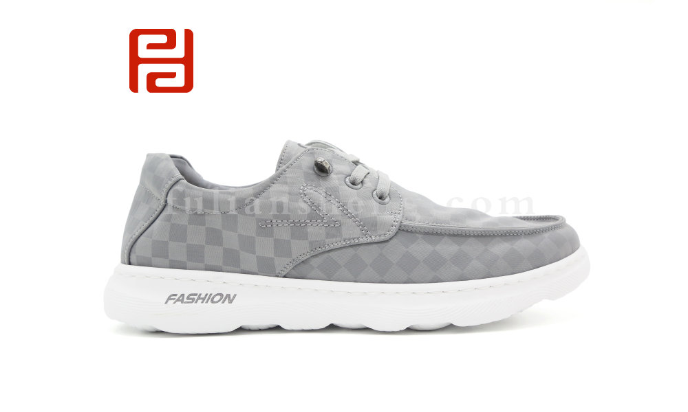 福連升秋季新款舒適休閑棋盤(pán)格超輕男單鞋板鞋老北京布鞋