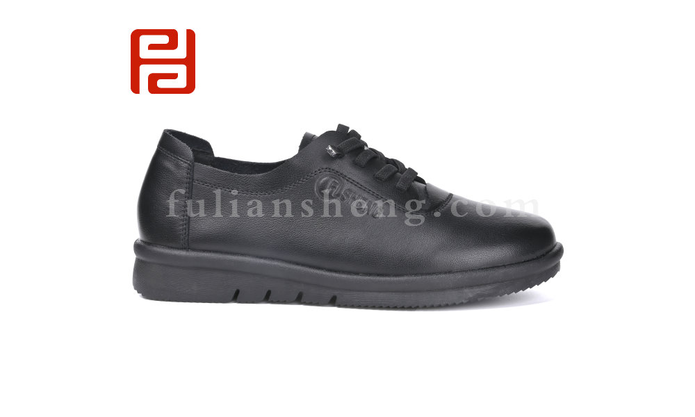 福連升春秋單鞋軟底小皮鞋牛筋底舒適女鞋