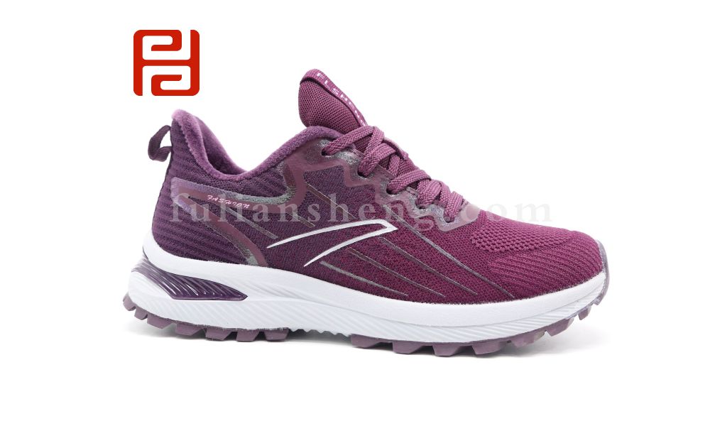 福連升休閑鞋冬季飛織透氣保暖加絨休閑運(yùn)動(dòng)女鞋圖片