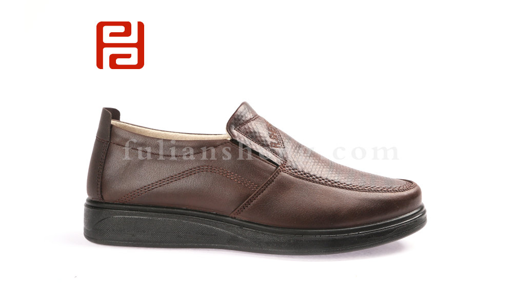 福連升20春款男鞋商務休閑一腳蹬輕便中年鞋休閑鞋(圖2)