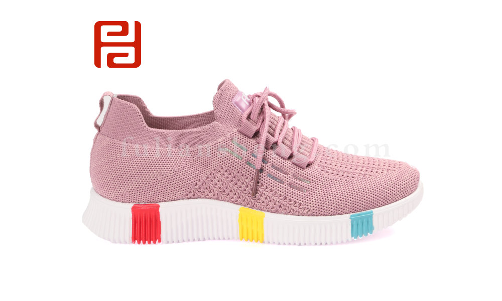 福連升女士飛織透氣運(yùn)動鞋一腳蹬系帶椰子鞋老北京布鞋(圖2)