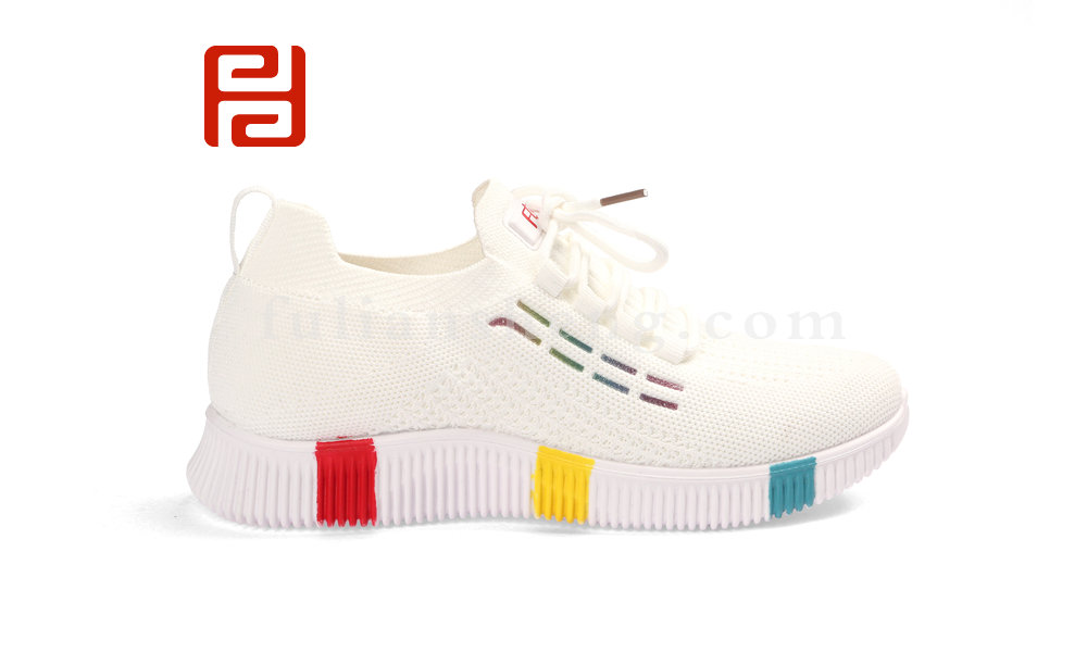 福連升女士飛織透氣運(yùn)動鞋一腳蹬系帶椰子鞋老北京布鞋(圖3)