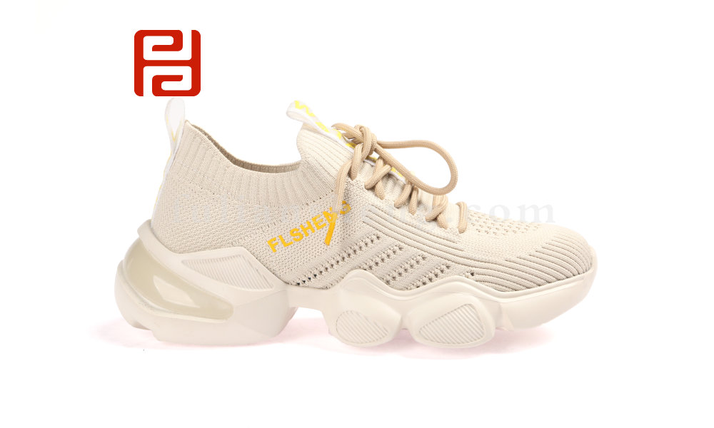 福連升時尚運動女鞋馬蹄跟老爹鞋女百搭透氣彈力襪子運動鞋(圖3)