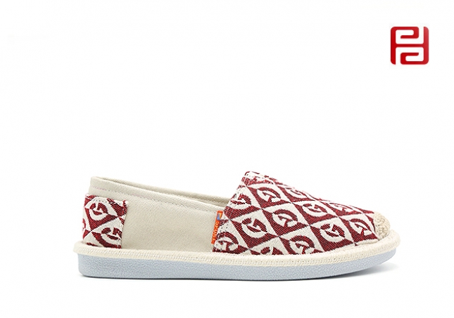 福連升秋季舒適休閑漁夫鞋女鞋帆布寫輕便鞋底