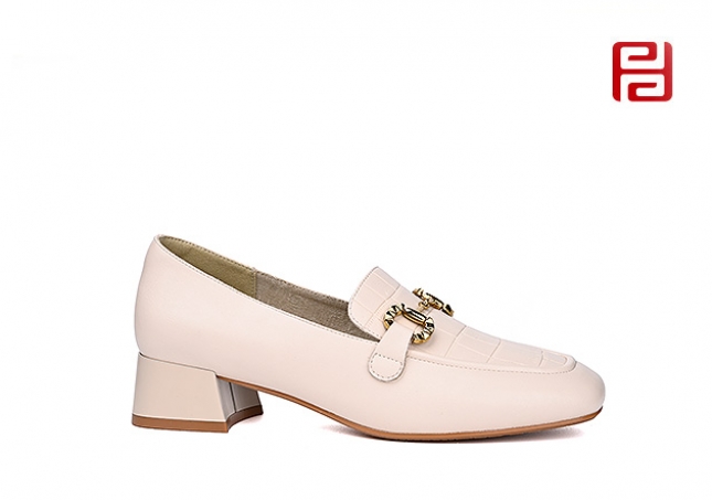 福連升春秋女鞋商務(wù)工裝時尚中跟舒適時裝鞋