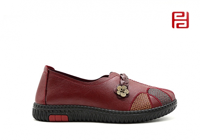 福連升春秋女款單鞋舒適休閑養生鞋輕便女鞋